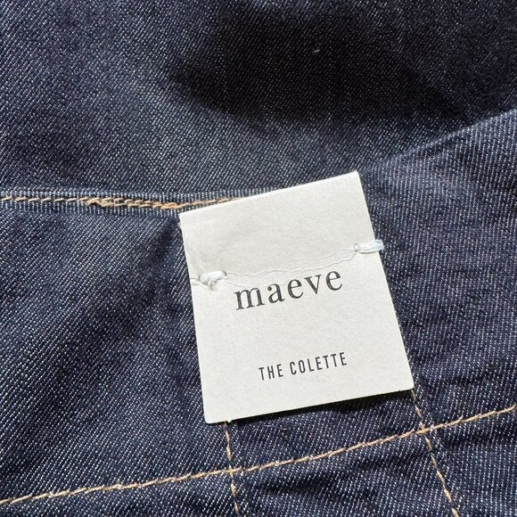 NWT Anthropologie Maeve Colette Wide-Leg Jeans Dark Wash Denim Blue 26 - Picture 8 of 11